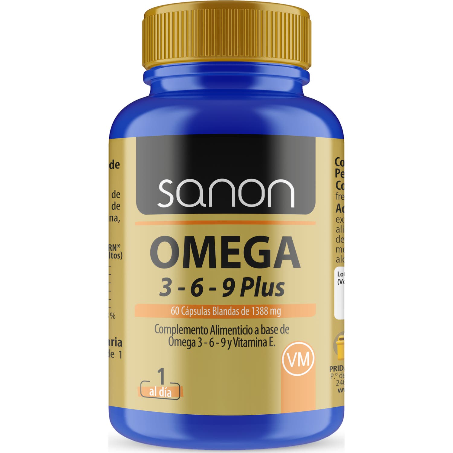 Sanon Omega 3 6 9 Plus 60 cápsulas blandas