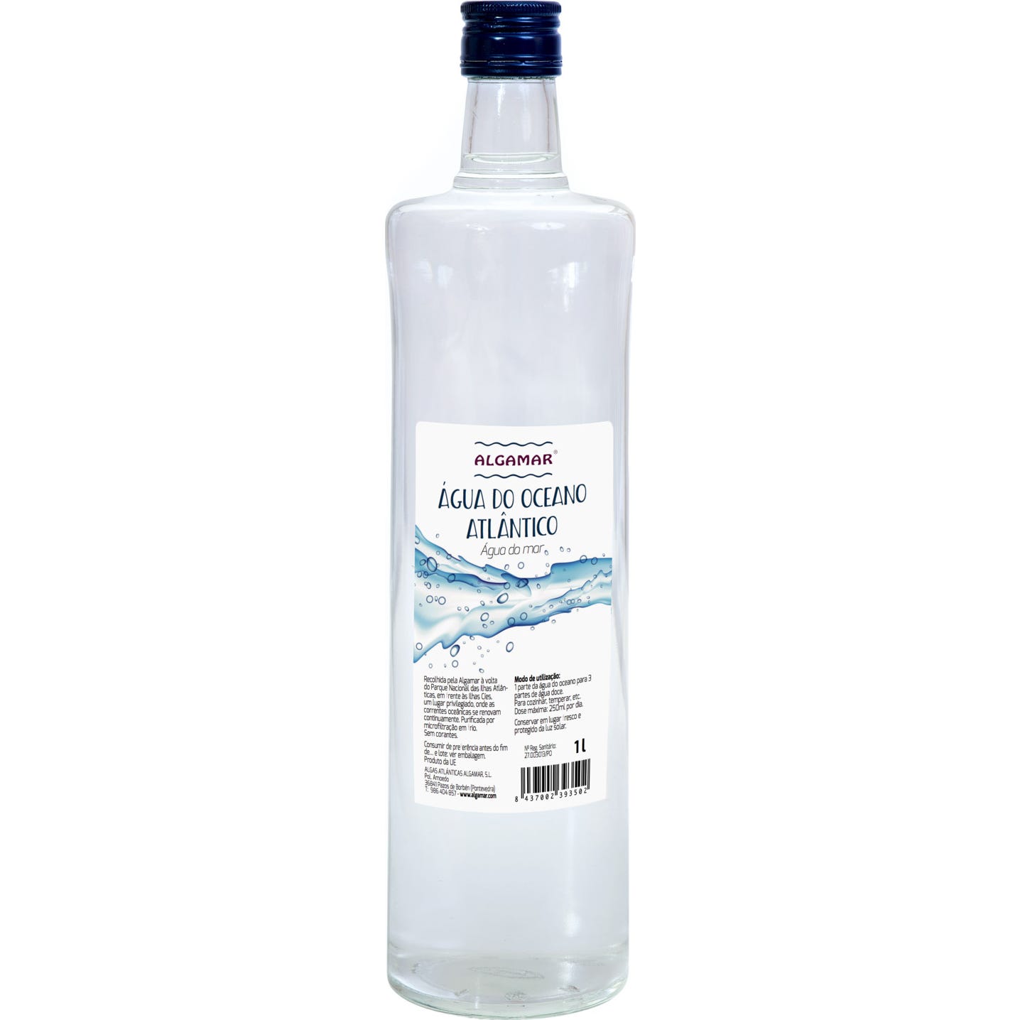 Algamar Agua del Océano Atlántico 1L