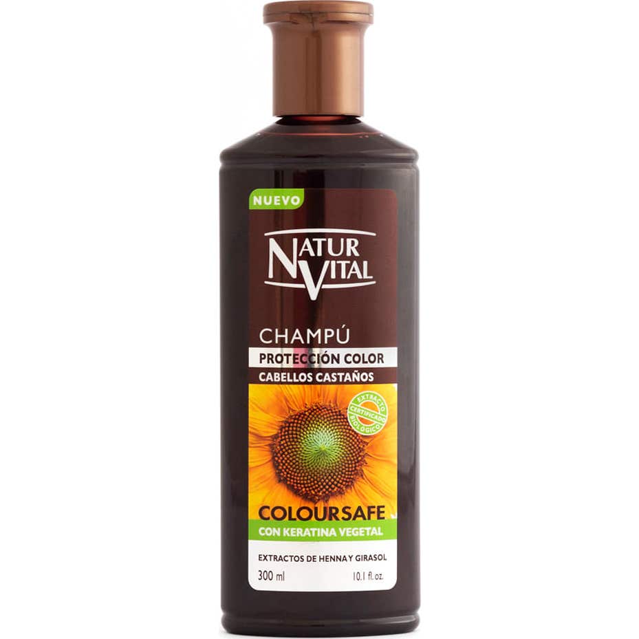 NaturVital Champu Color Castaño 300ml