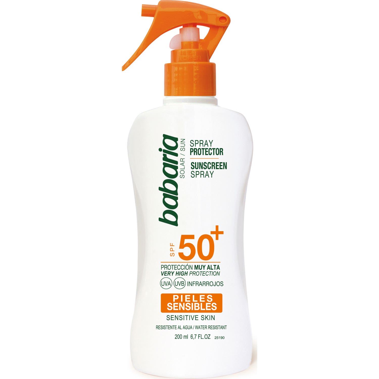 Babaria Solar Spray SPF50+ Piel Sensible Waterproof 200ml