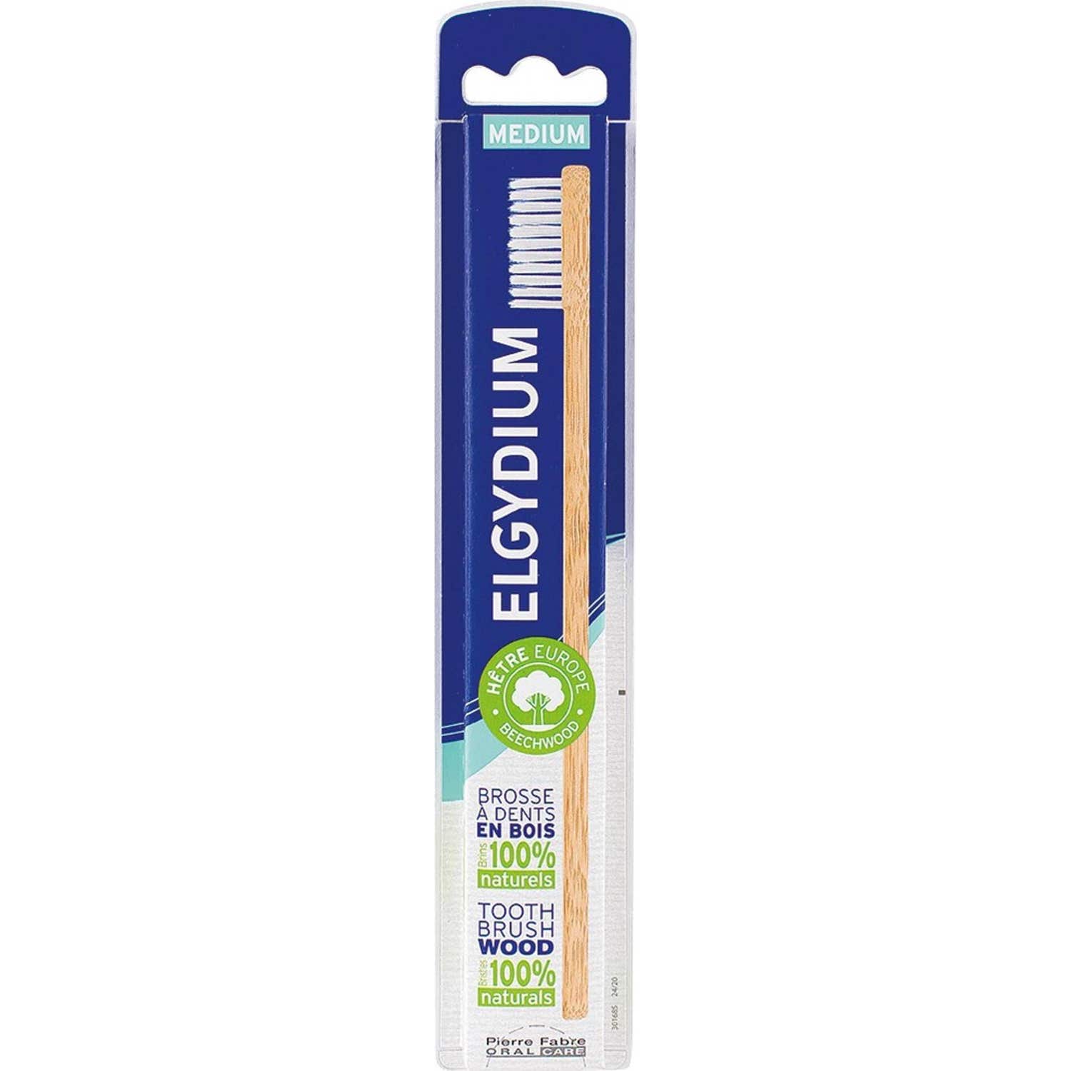 Elgydium Cepillo de Dientes de Madera Medio 1ud