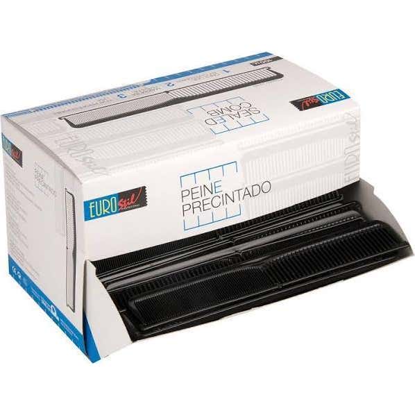 Eurostil Dispensador Peines Un Uso Precintados Negro Negro 1 Un