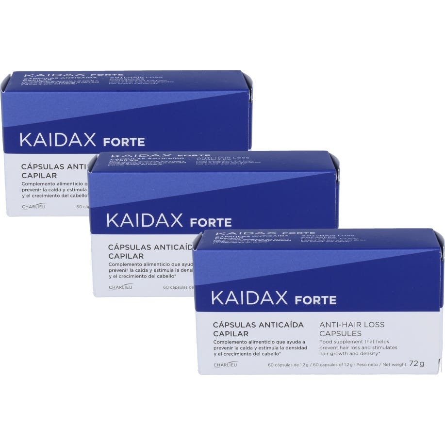 Kaidax Forte Pack Cápsulas Anticaída 3x60caps
