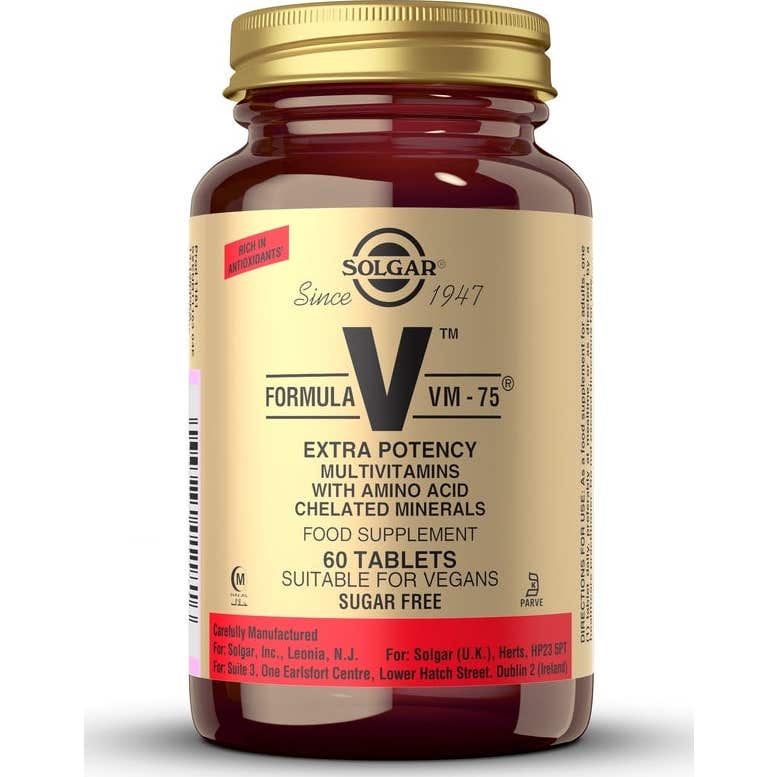 Solgar Formula Vm 75 (1 Al Día) 60 Comprimidos - Imagen 3