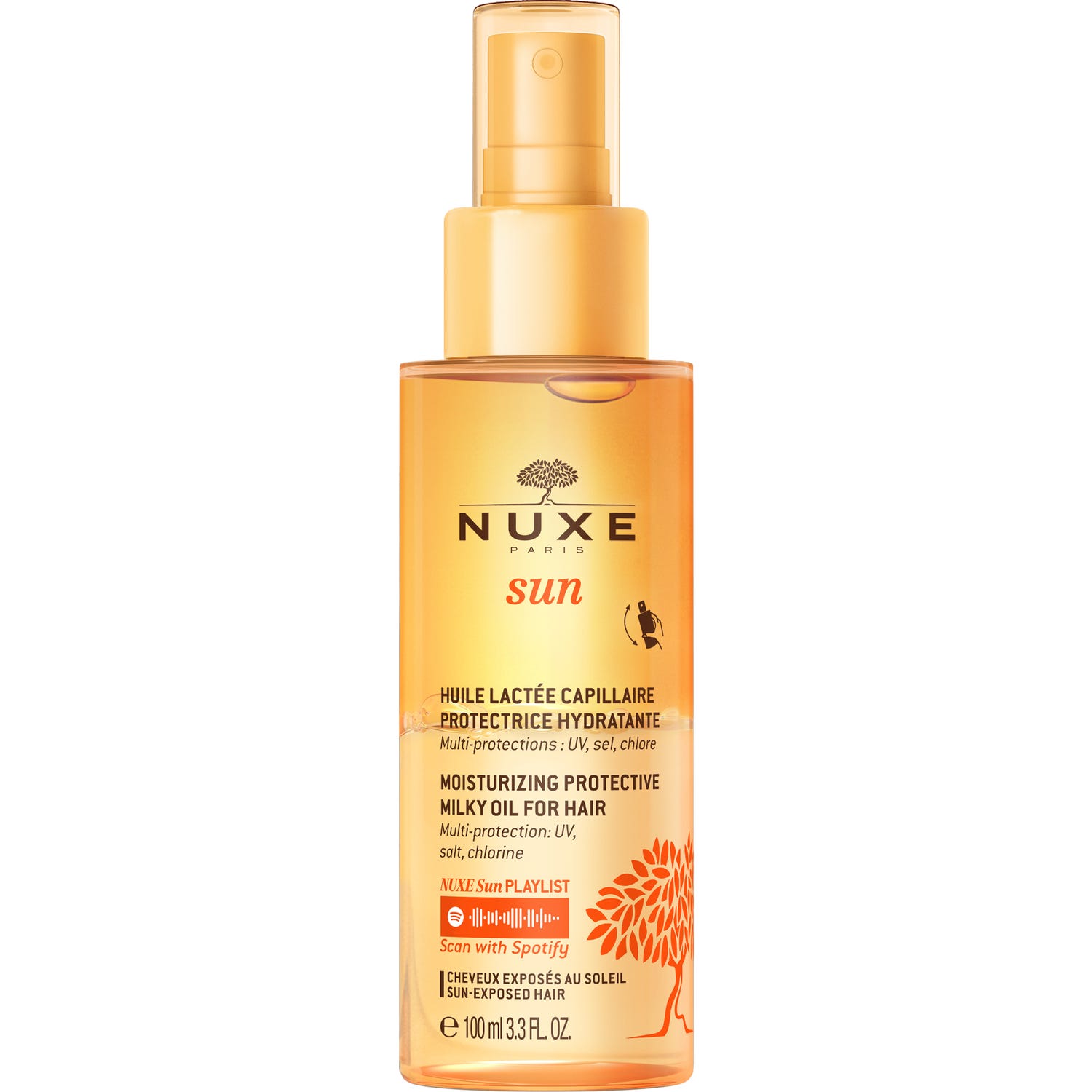 Nuxe Sun Aceite Lácteo Capilar Protector Hidratante 100ml