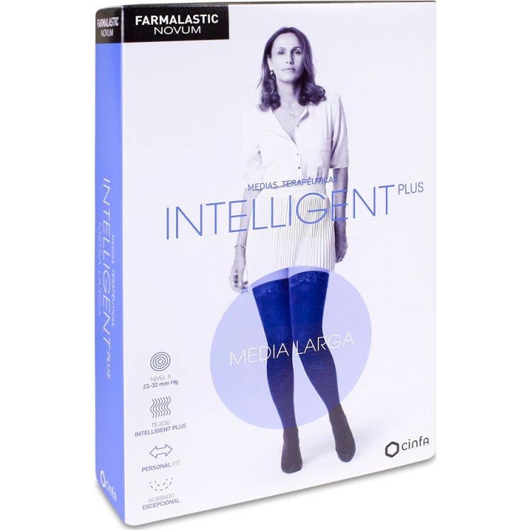 Farmalastic Novum Media Larga Intelligent Plus Compresion Normal Canela T-3