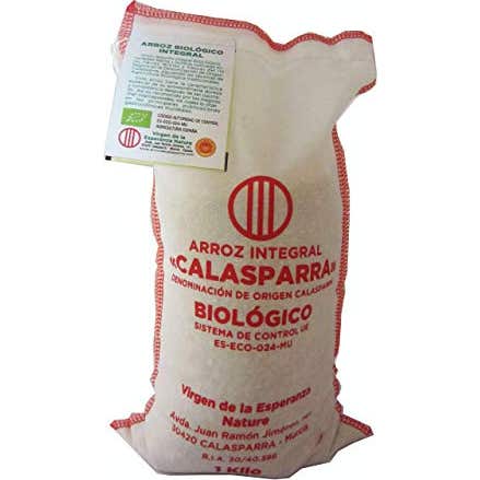 Calasparra Arroz Integral Bio Envase Tela 1kg