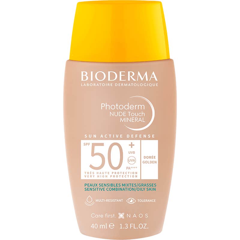 Bioderma Photoderm Nude Touch Mineral SPF50+ Dorado 40 ml