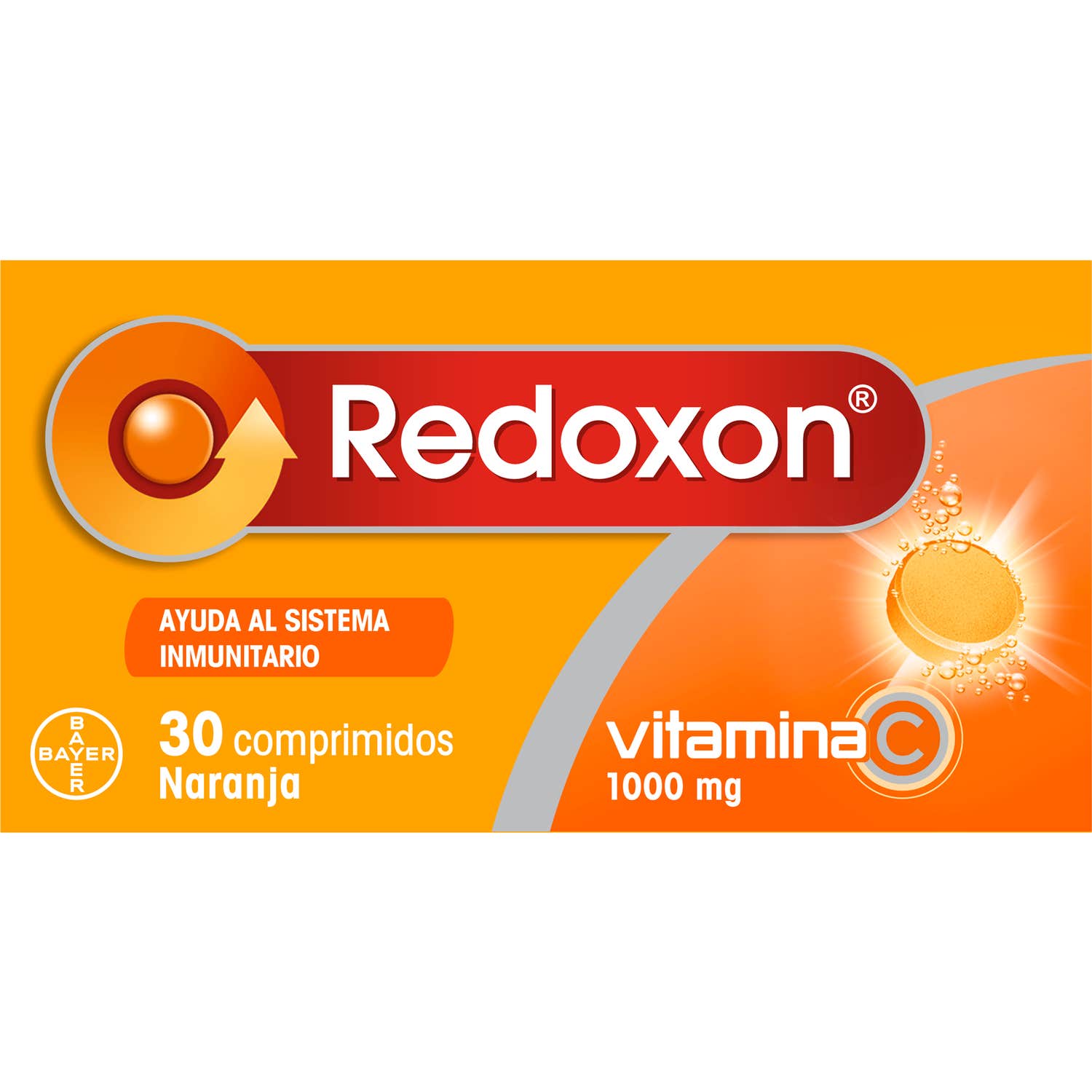 Redoxon Vitamina C Naranja Efervescente 30comp