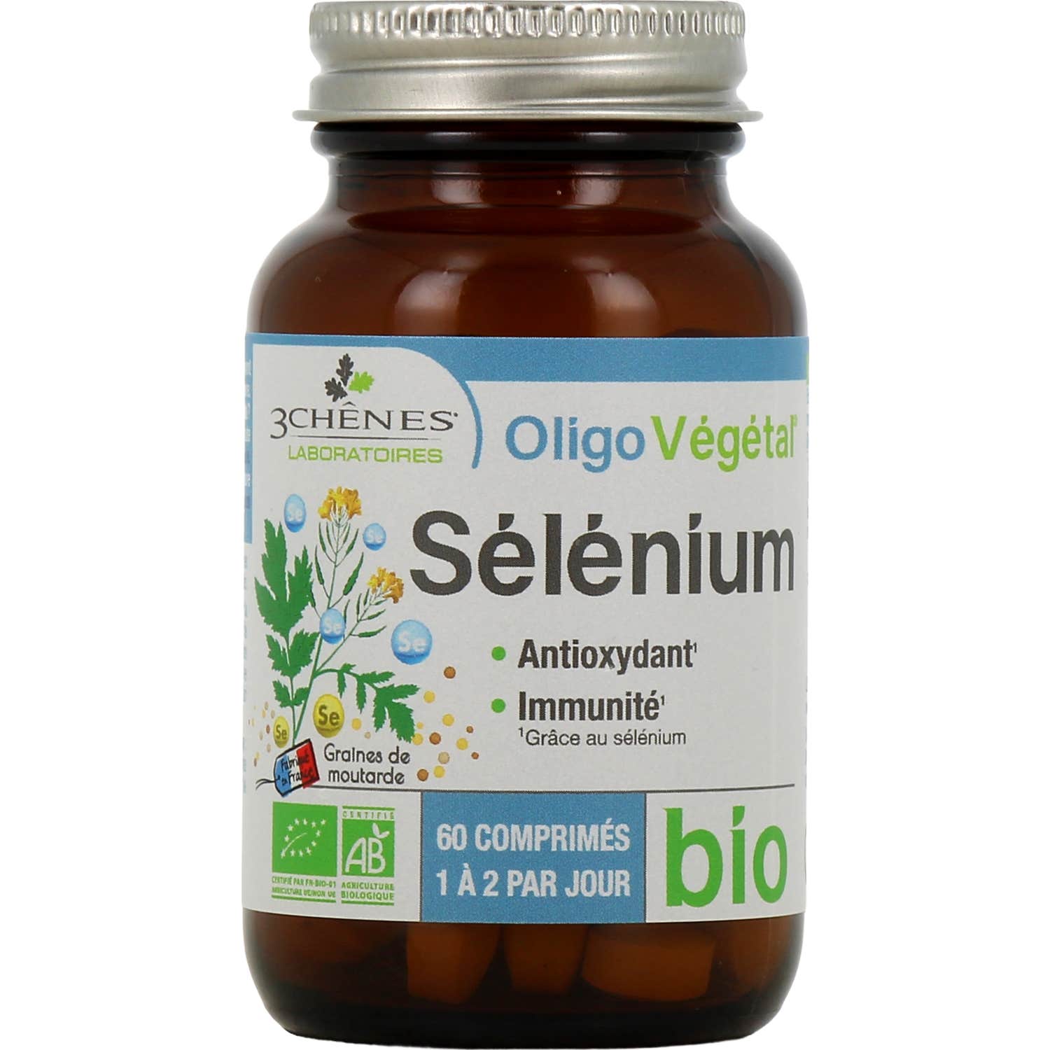 Les 3 Chênes Oligo Vegetal Selenio 60comp