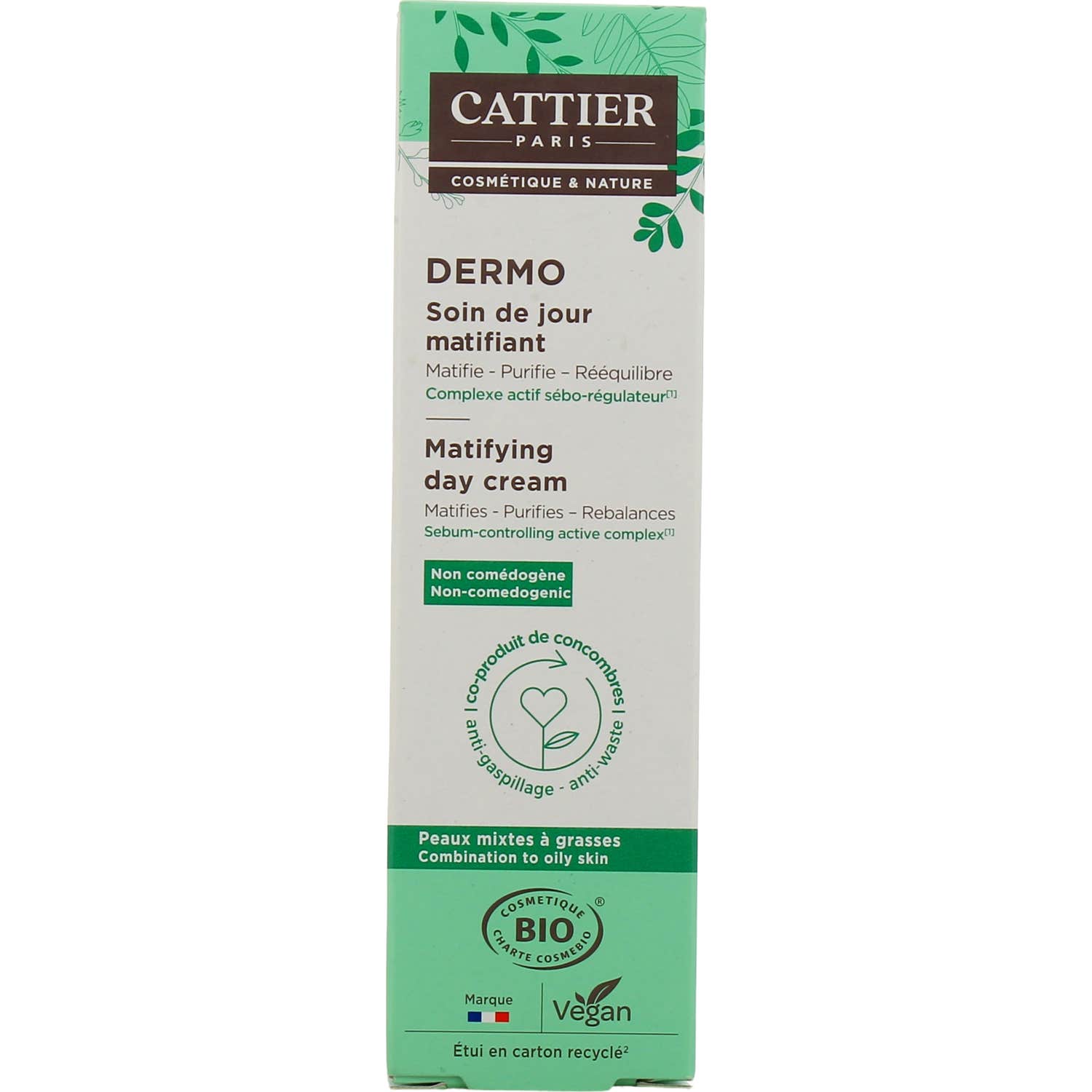 Cattier Dermo Cuidado Matutino Matificante Bio 40ml