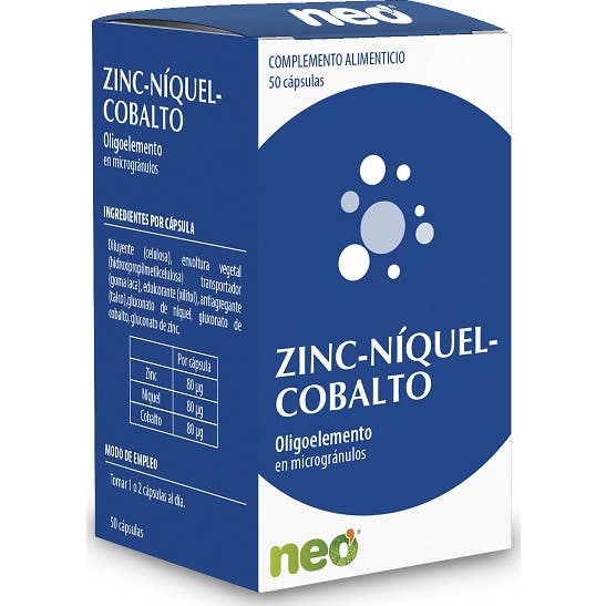 Neo Zinc-niquel-cobalto 50cáps