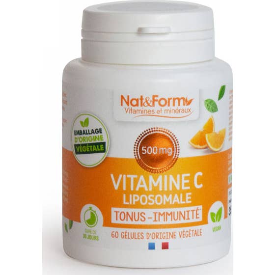 Nat&Form Vitamine C Liposomale Vegan 500mg 60caps
