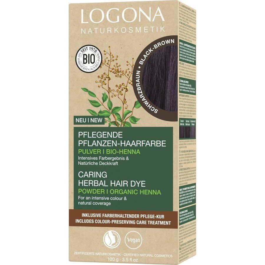Logona Tinte Vegetal en Polvo 101 Negro Castaño 100 g