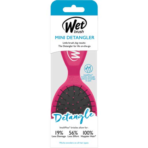 Wet Brush Mini Detangler Pink 1 ud