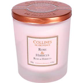 Collines de Provence Vela Perfumada de Rosa E Hibisco 180 g