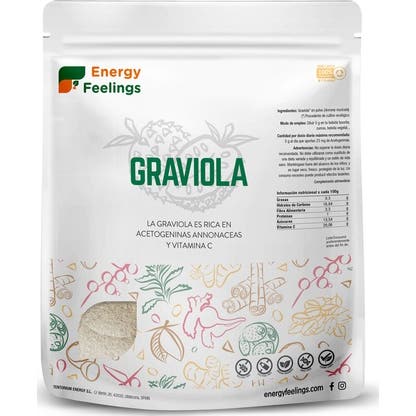 Energy Feelings graviola Polvo Vegan Sin gluten 1 Kg