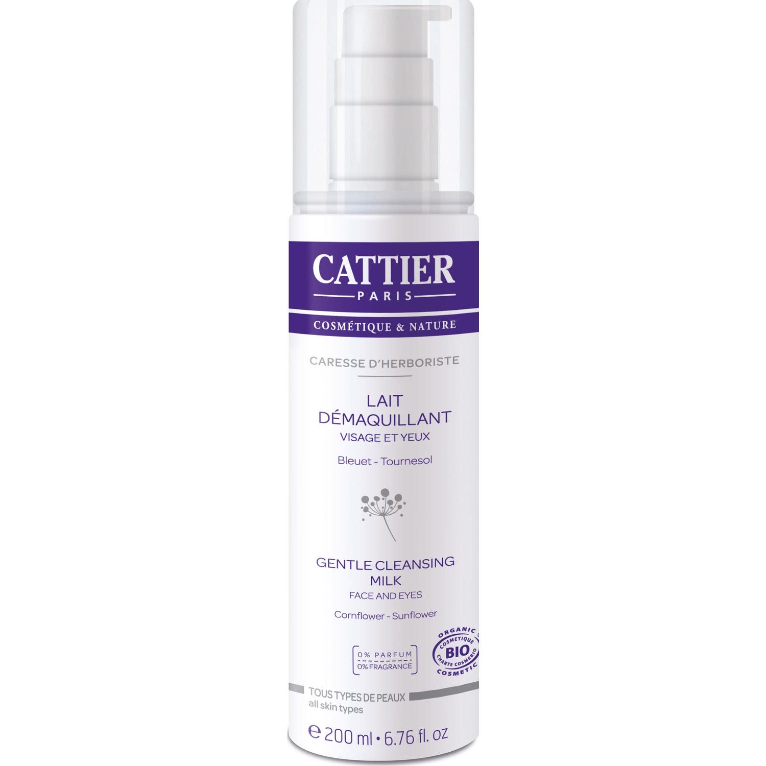 Cattier Leche Desmaquilladora Cara y Ojos BIO 200ml
