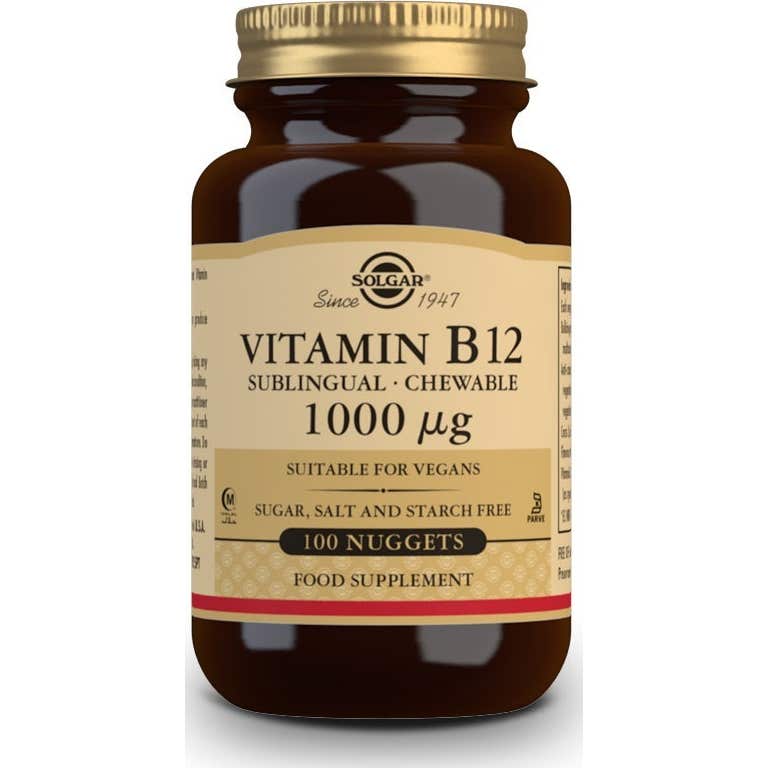 Solgar Vitamina B12 Cianocobalamina 1000mcg Sublingual 100comp
