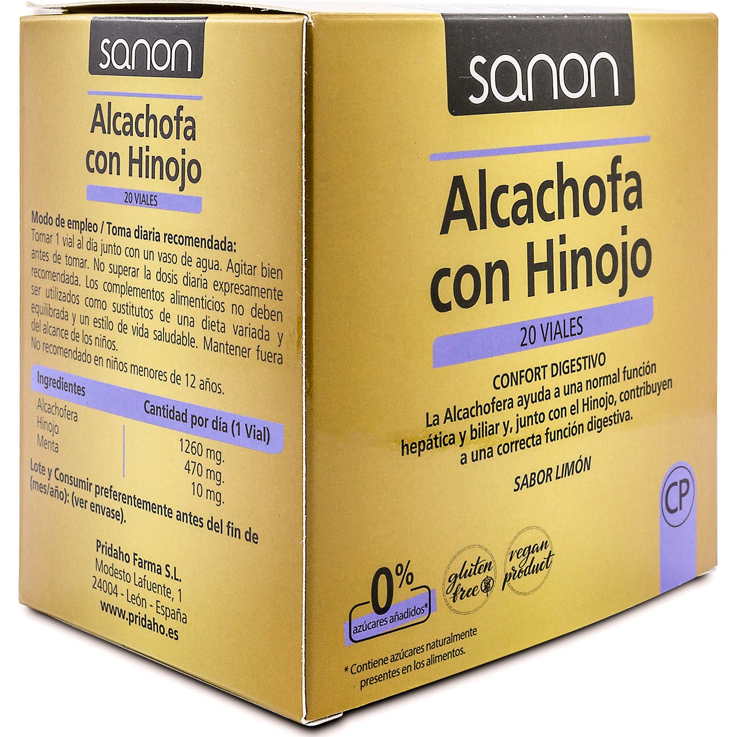 Sanon Alcachofa Con Hinojo 20 Viales