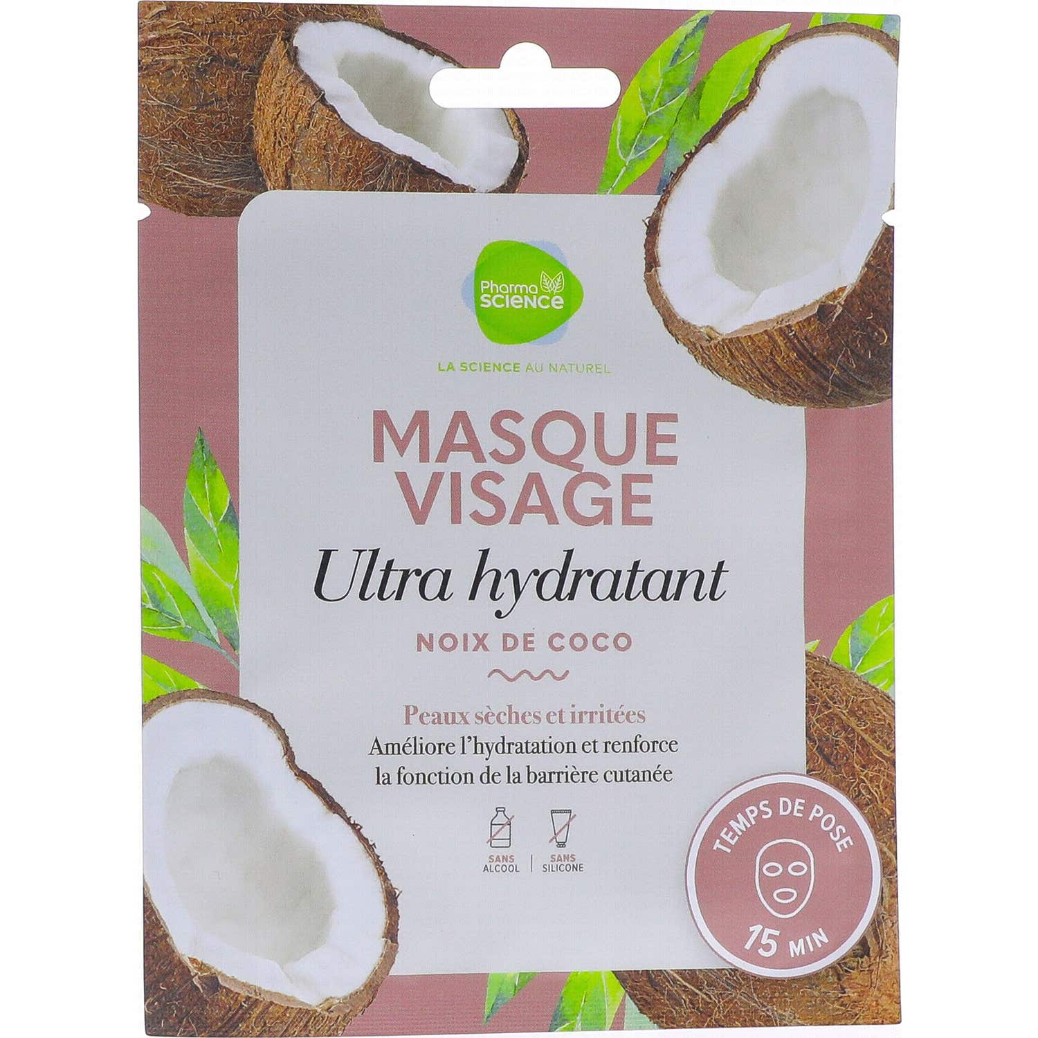 Pharmascience Mascarilla Facial Ultra Hidratante Coco 18 ml