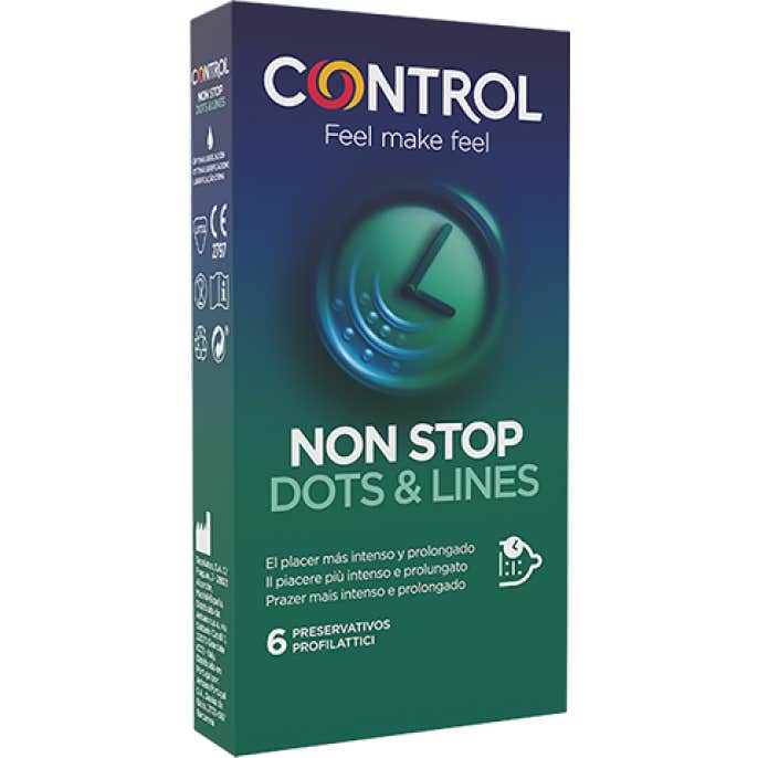 Control Non Stop Dots & Lines Preservativos 6 uds