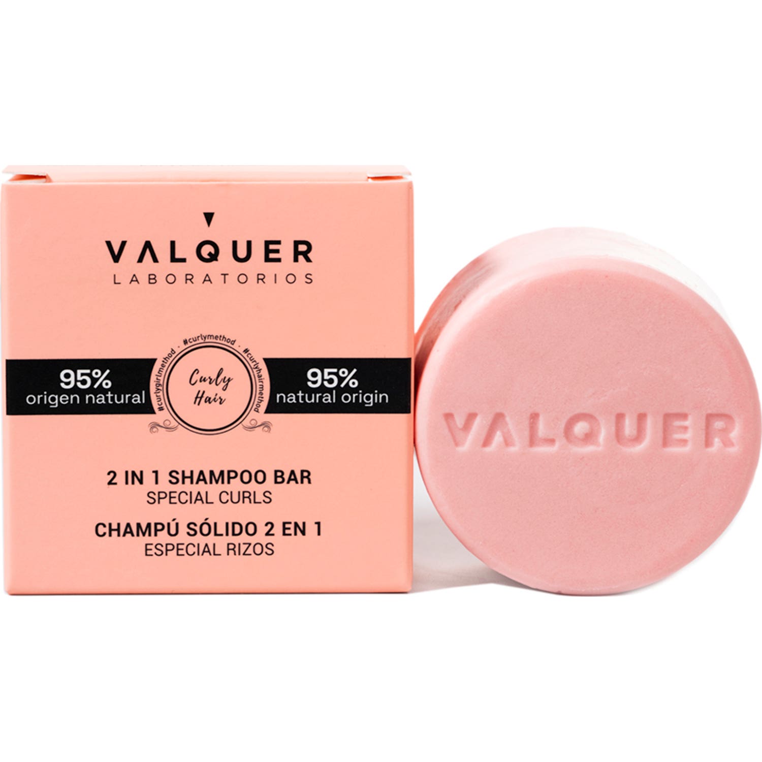 Valquer Champú Sólido 2 en 1 Especial Rizos 70g