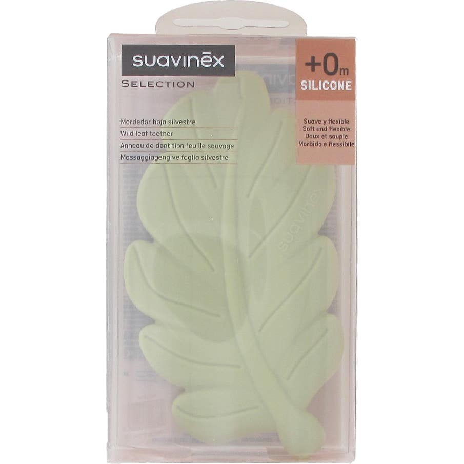 Suavinex Poetry Mordedor Hoja Silvestre Silicona +0M 1 ud