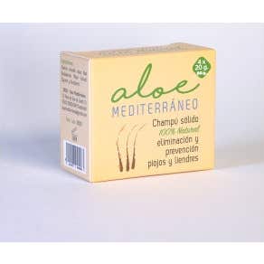 Aloe Mediterráneo Champú Sólido Natural 20 g 4 uds