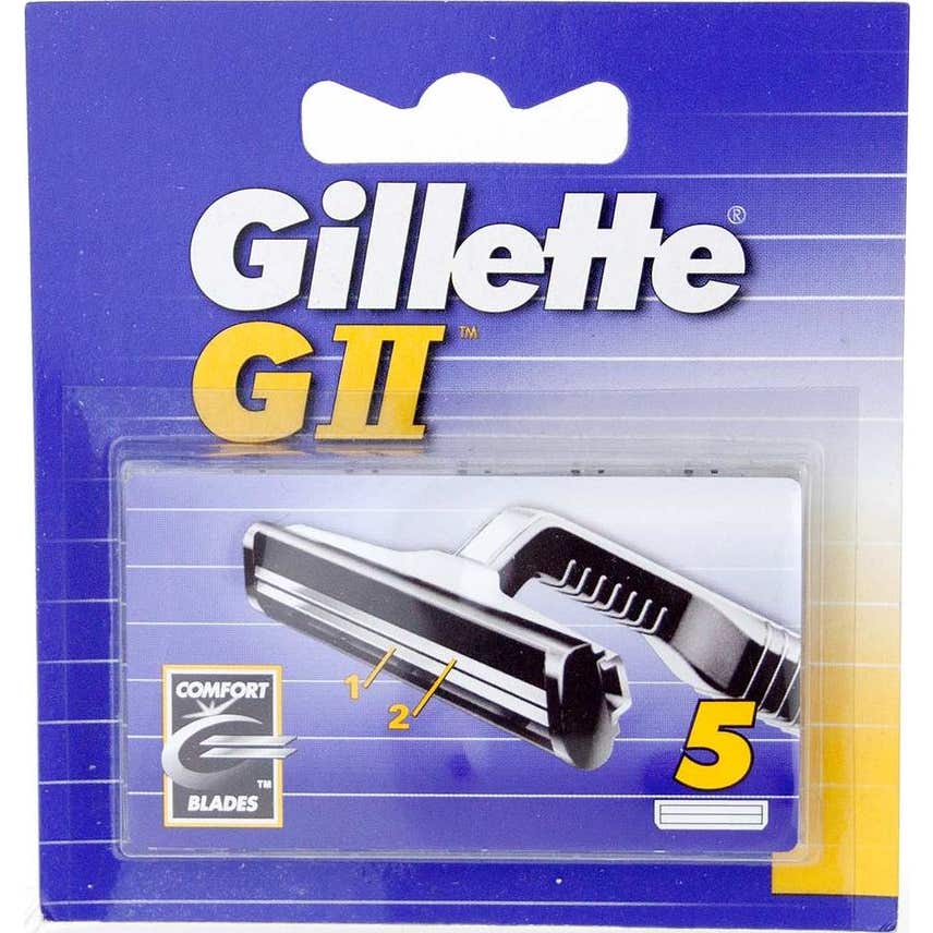 Gillette GII Recambio Maquinilla para Afeitar 5uds