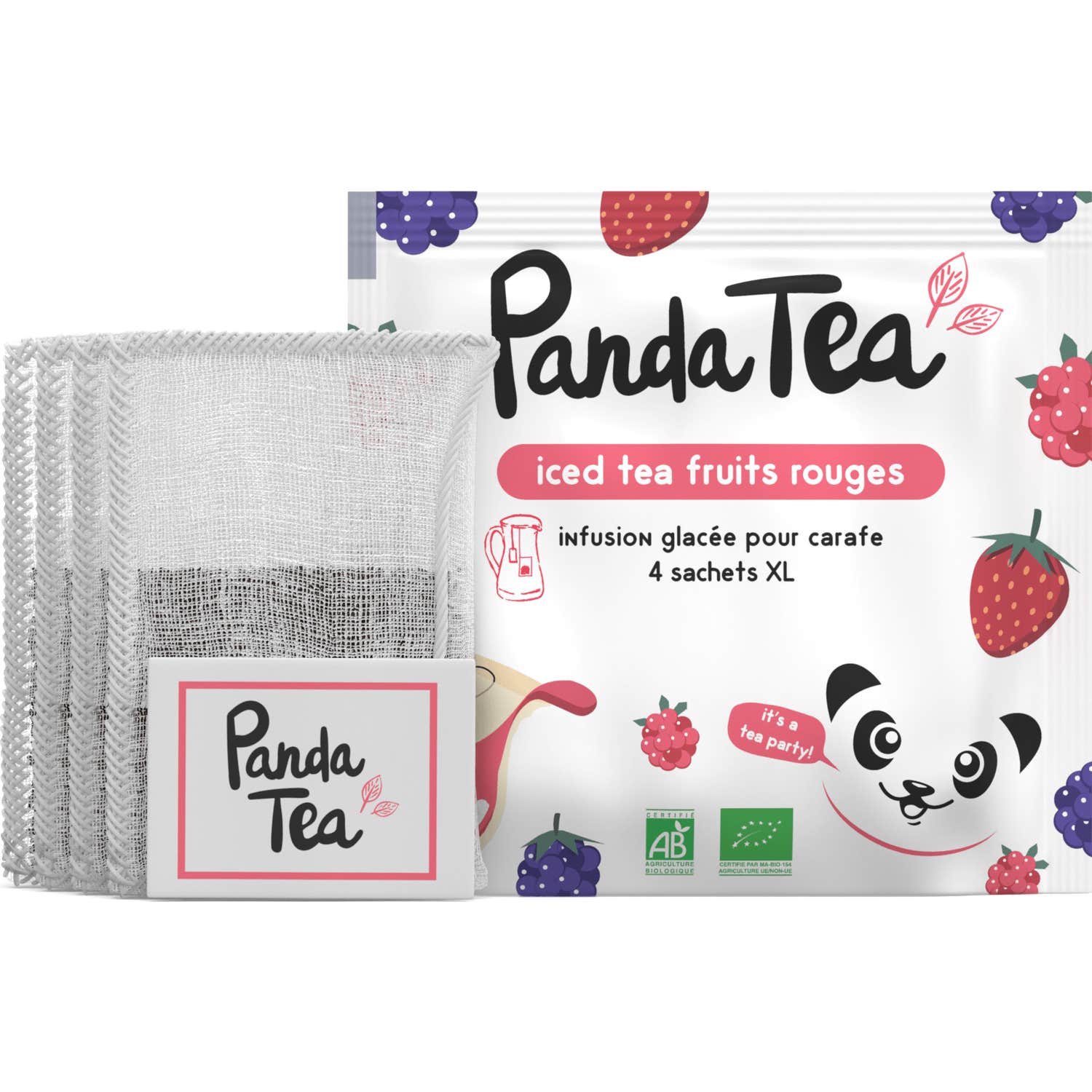 Panda Tea Iced Tea Frutos Rojos Bio XL 4 Sobres