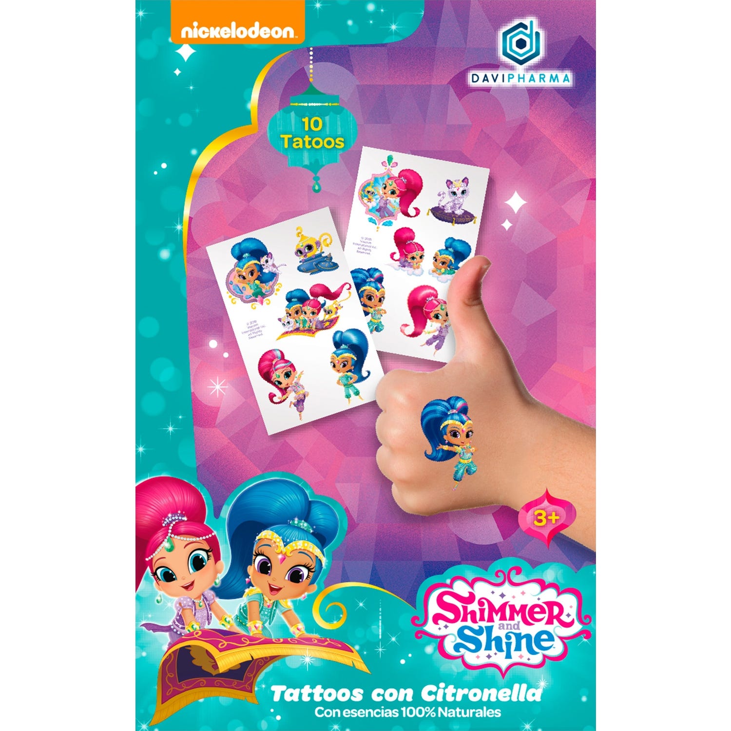 Davipharma Caja Tattoos Citronella Shimmer & Shine