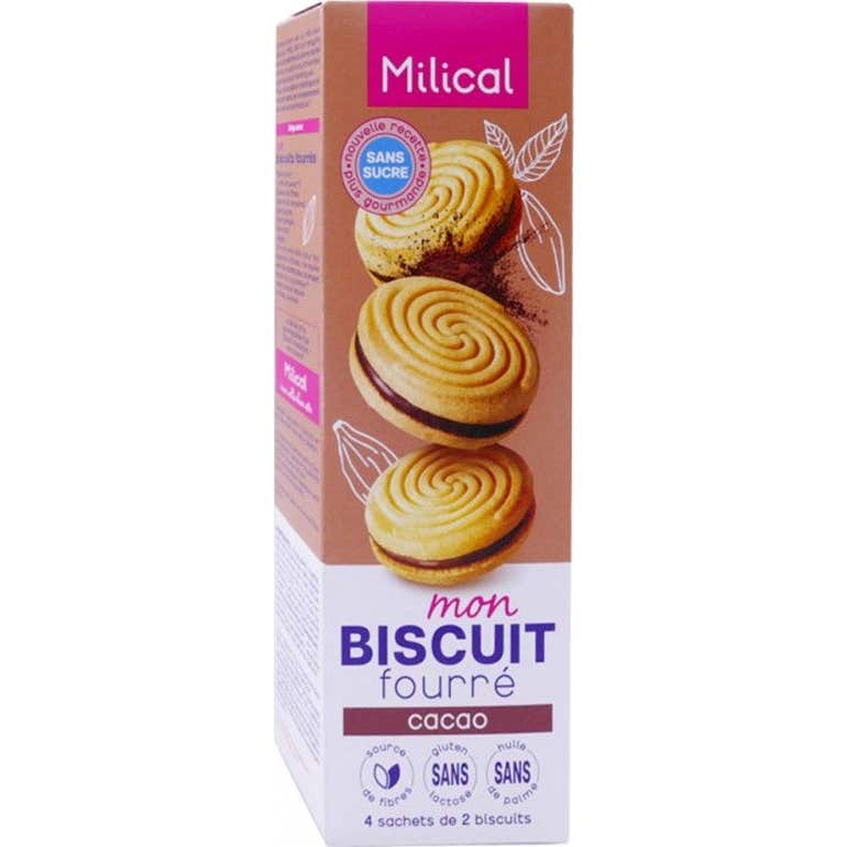 Milical Galletas Rellenas de Chocolate 4x2 uds