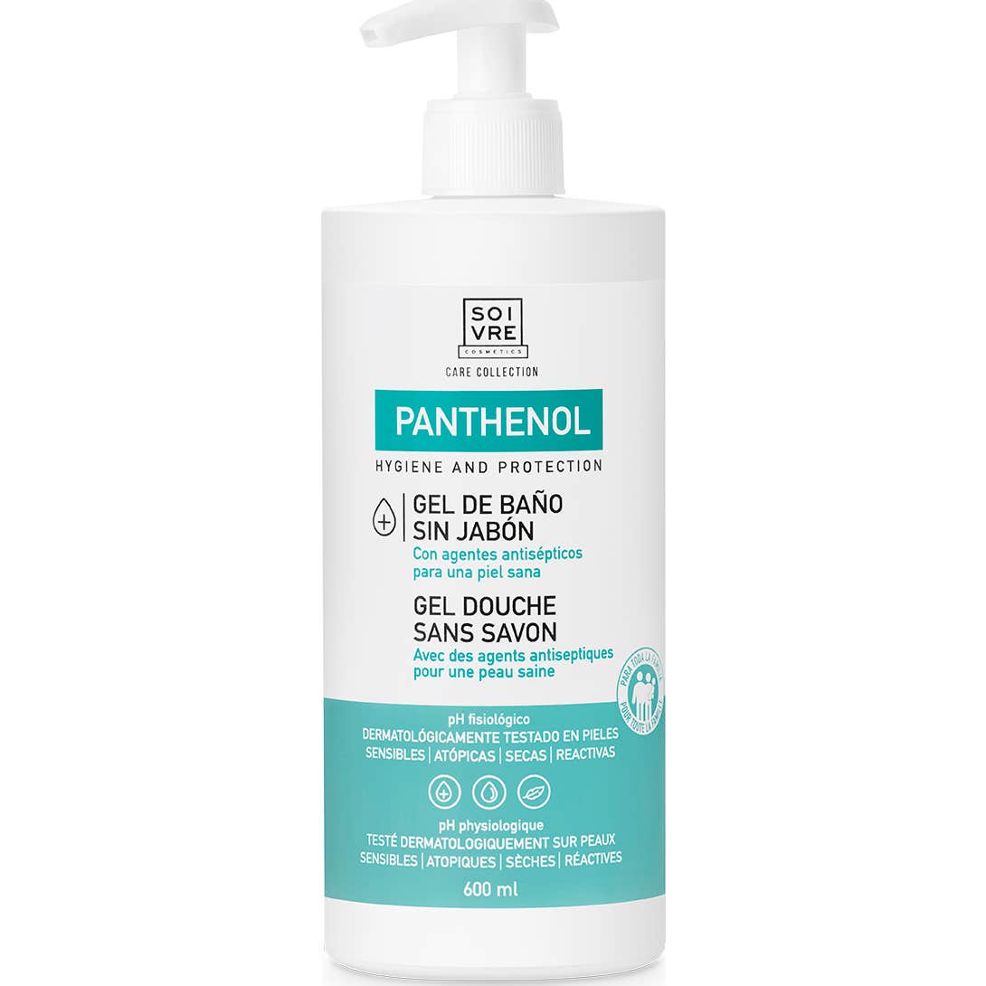 Soivre Panthenol Gel De Baño Sin Jabon 600ml