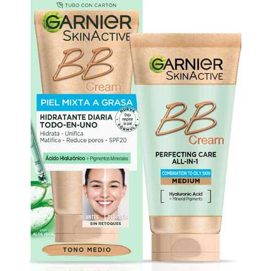 Garnier Skinactive Bb Cream Piel Mixta Grasa SPF25 Medium 50 ml