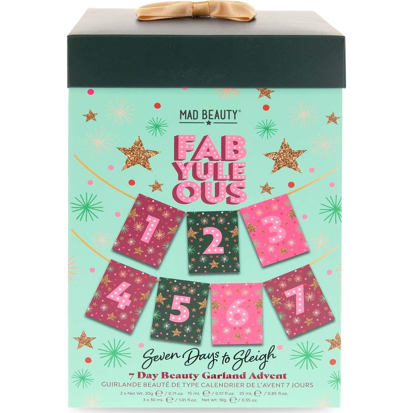 Mad Beauty Fabyuleous Set 7 Day Beauty Garland Advent Calendar
