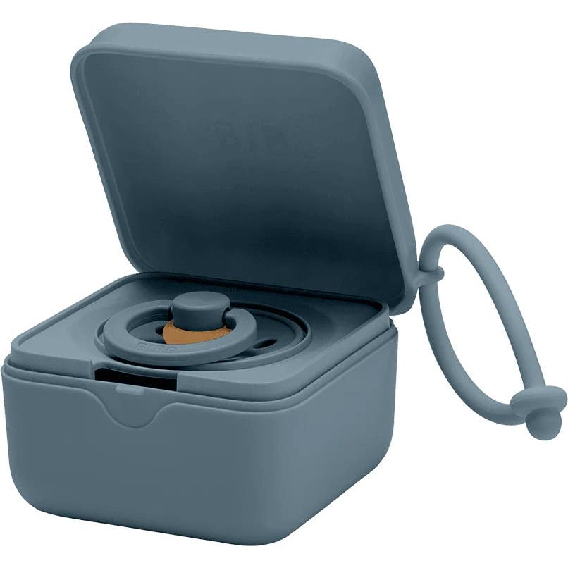 Bibs Pacifier Box Blue Petrol 1ud