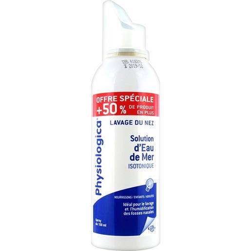 Slap Physiologica Isotonic solución de agua de mar 150 ml