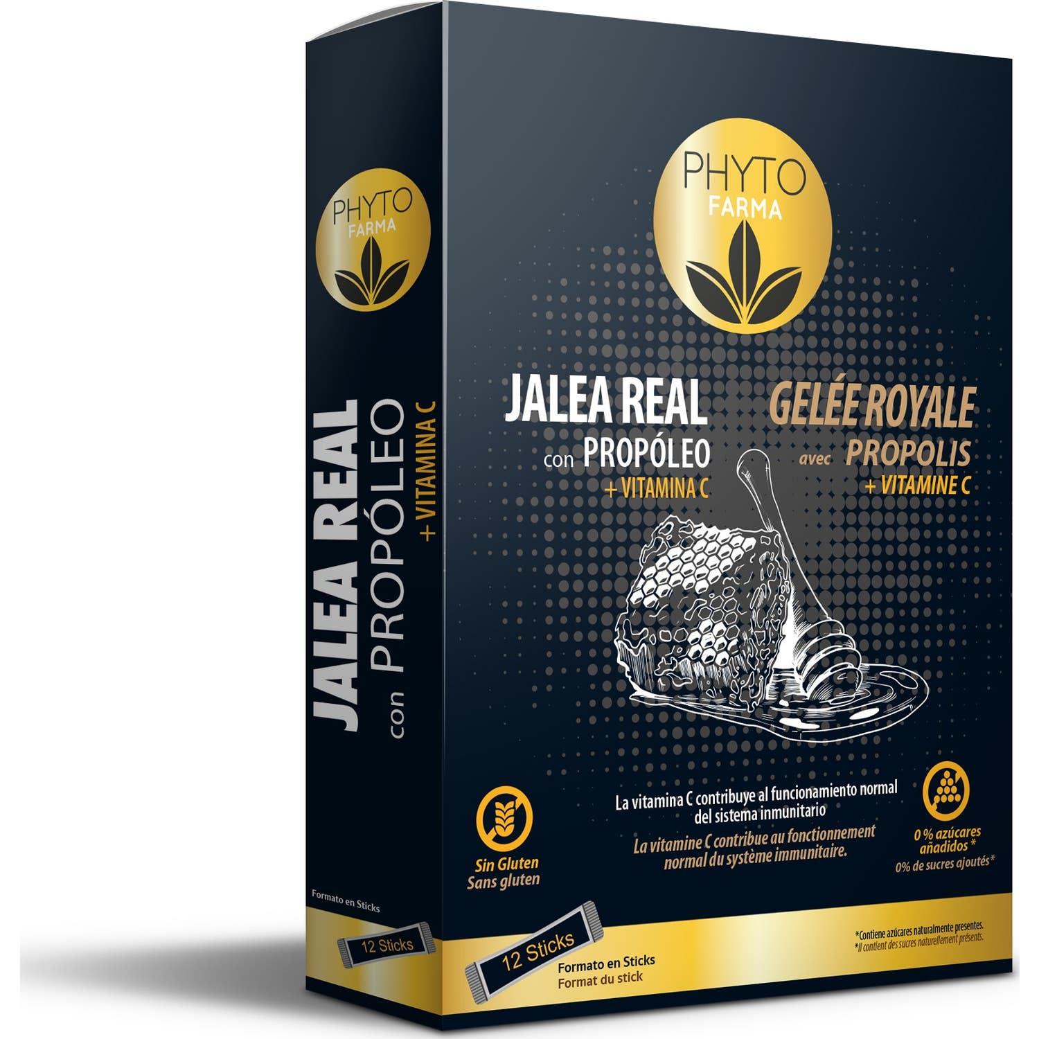 Phytofarma Jalea Real con Propóleo + Vitamina C 12 sticks