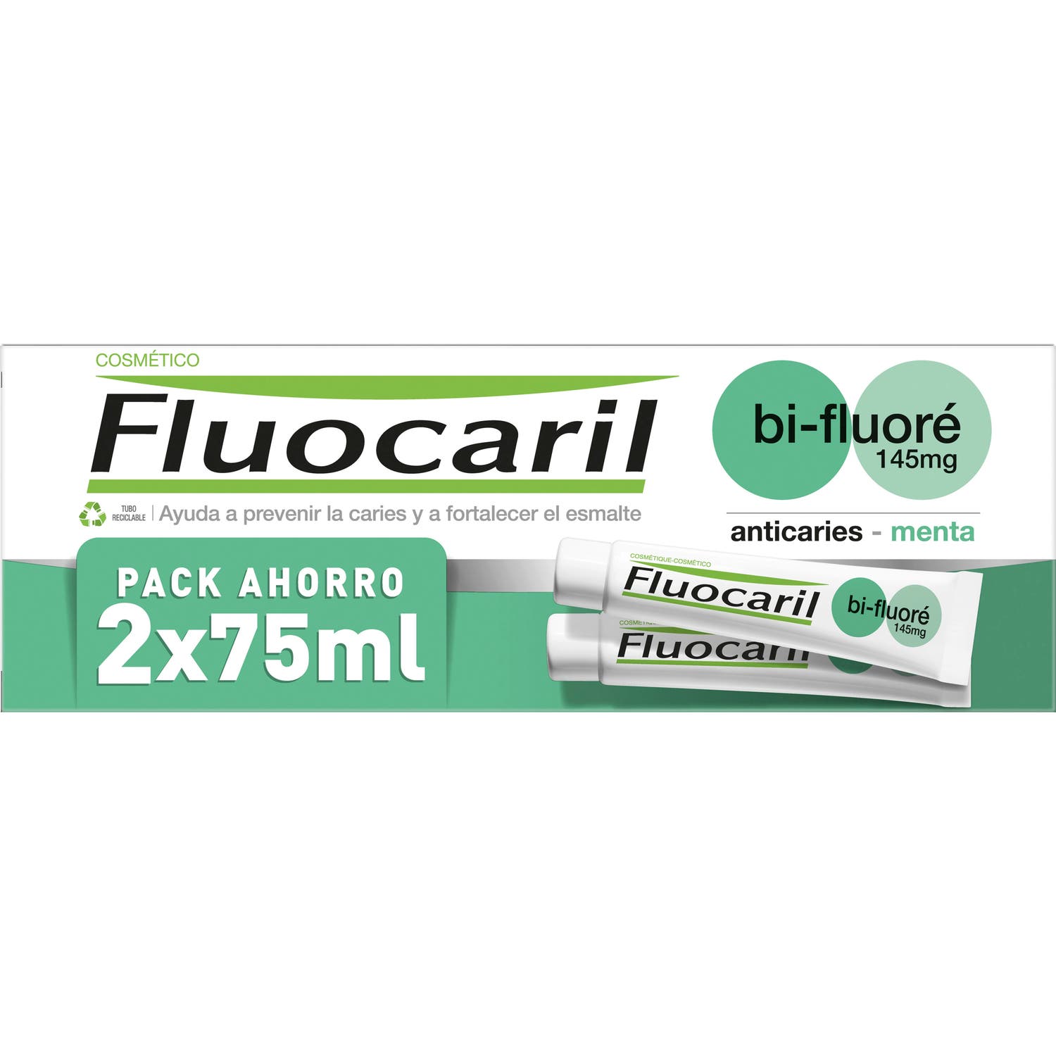 Fluocaril Bifluore Menta 2x75ml