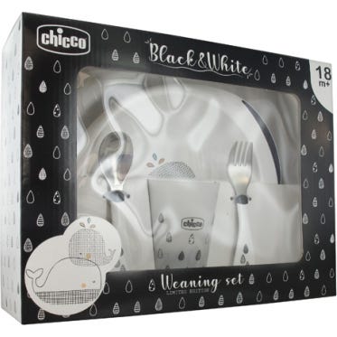 Chicco Set de Comida Vajilla Ballenas +18m