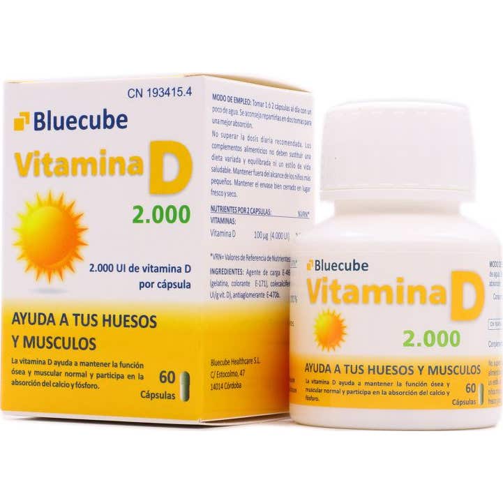 Bluecube Vitamina D 2000 60caps
