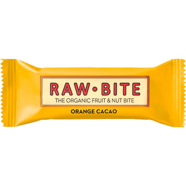 Rawbite Barrita Ecológica de Naranja Y Cacao 50g | Natural Doctor