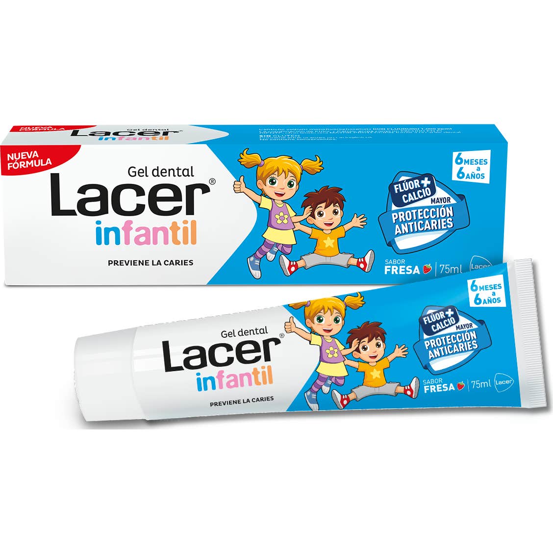 Lacer Infantil Gel Dental Fresa 75 ml