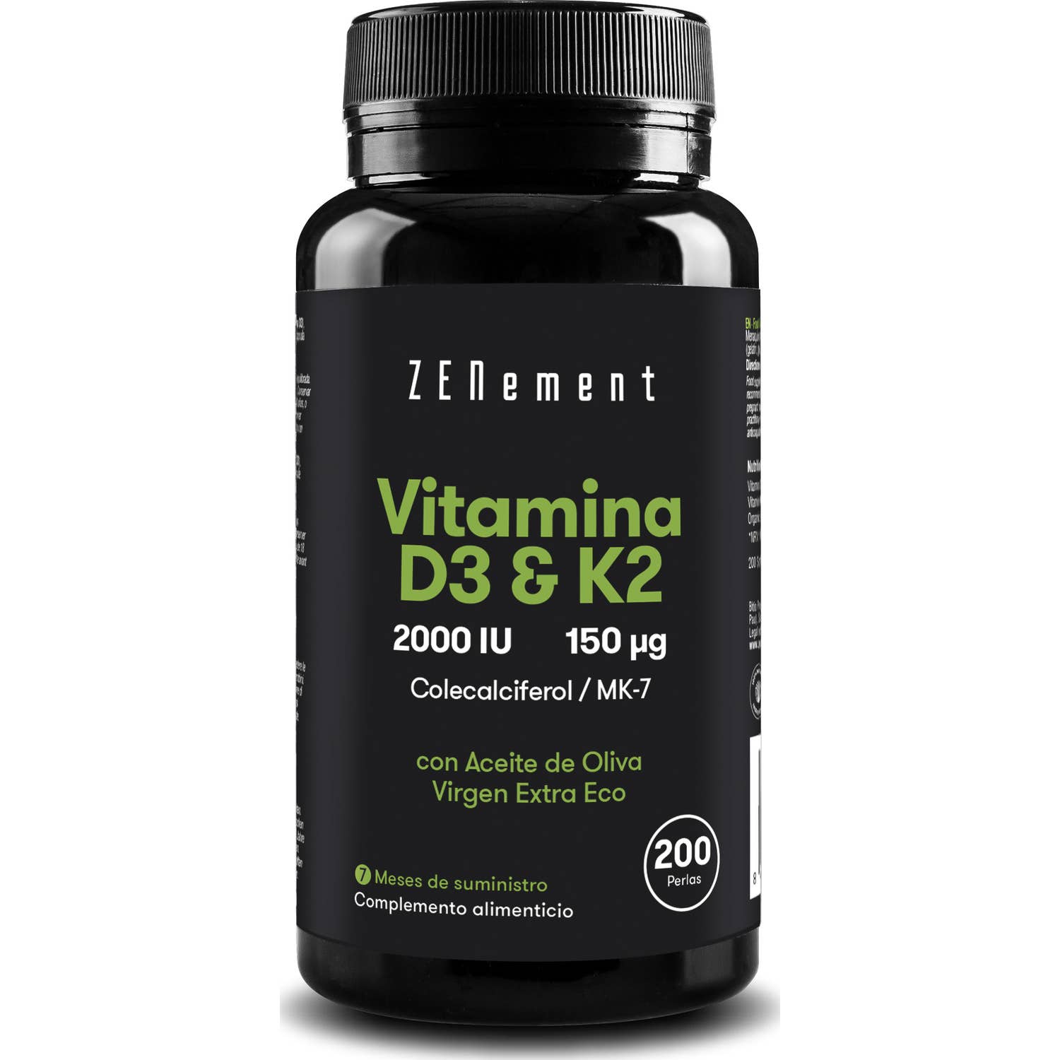 Zenement Vitamina D3 + K2 200caps