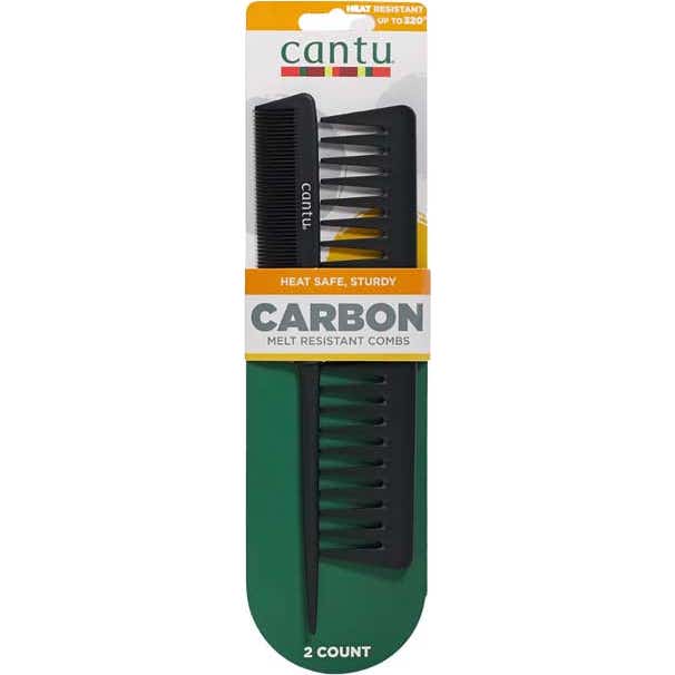 Cantu Set Carbon Melt Ressistant Combs 2 uds