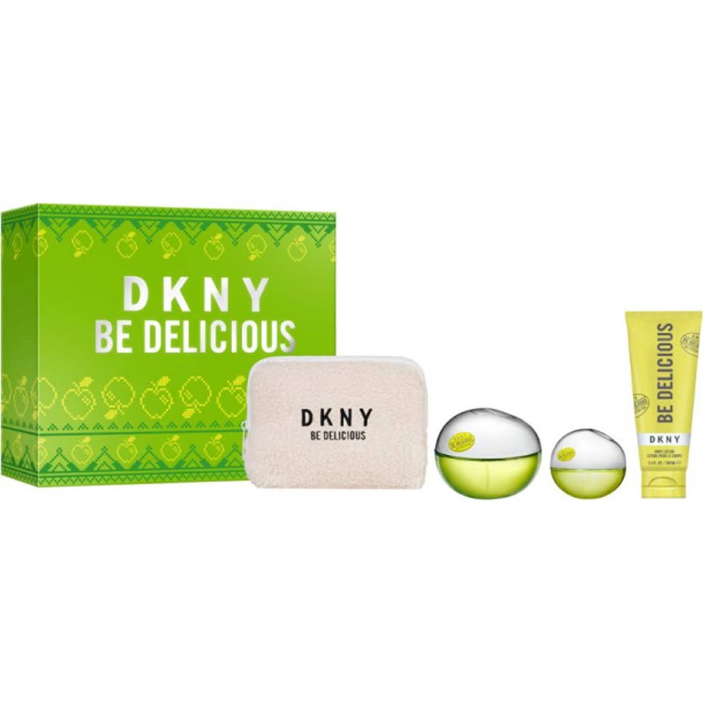 DKNY Be Delicious Set Eau de Parfum + 15 ml + Body Lotion + Neceser