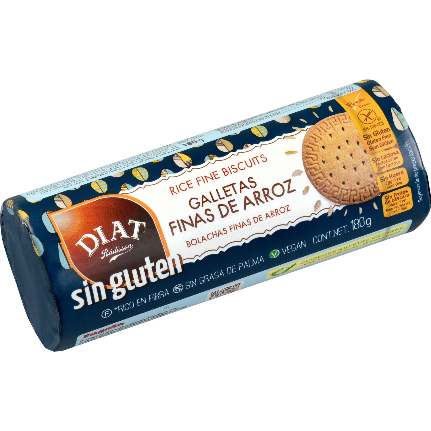 Diet-Radisson Galletas de Arroz Sin Gluten 180g