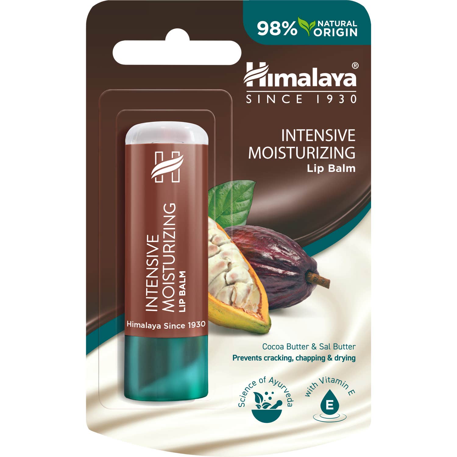 Himalaya Herbals bálsamo labial hidratante de manteca de cacao 4,5g