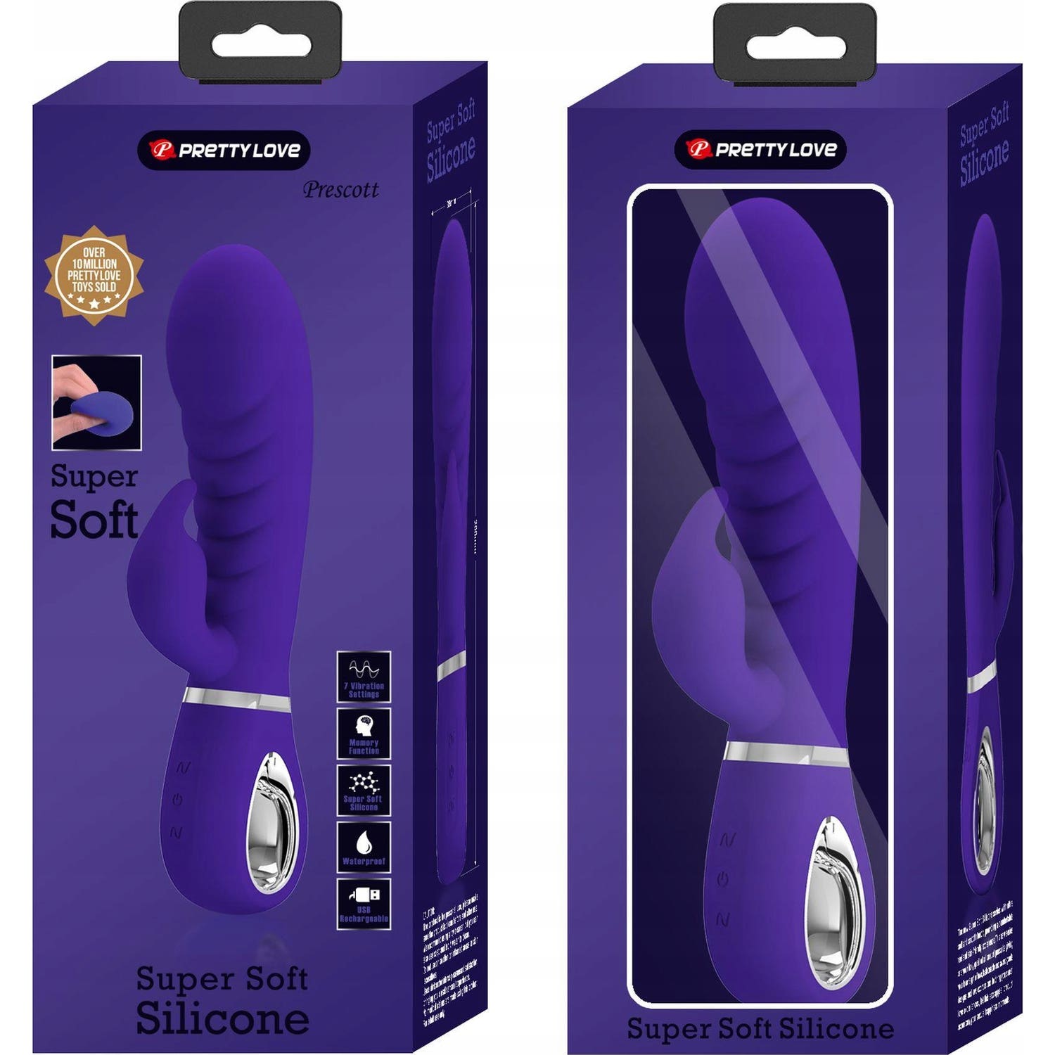 Pretty Love Prescott Vibrador Punto G Multifunción Lila 1ud